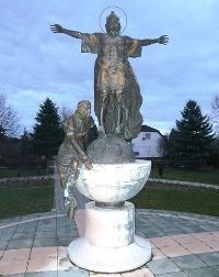 Szent István és Boldog Gizella szobra