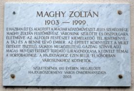 Maghy Zoltán márványtábla