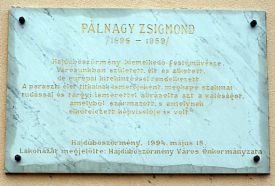 Pálnagy Zsigmond márványtábla