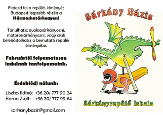 SÁRKÁNYBÁZIS - Műegyetemi Sportrepülő Egyesület, Sárkányrepülő Szakosztály