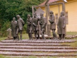 Nagy tanári kar-szoborcsoport