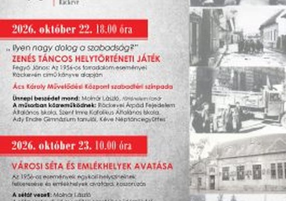 1956-os Forradalom és Szabadságharc emléknapja – Programsorozat