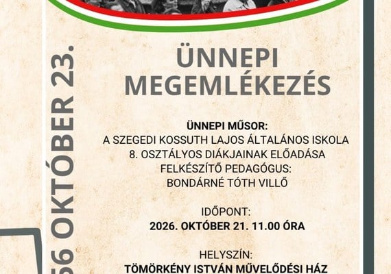 ’56 október 23. – ünnepi megemlékezés