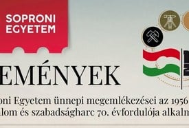 A Soproni Egyetem rendezvénysorozata az 1956-os forradalom 70. évfordulója alkalmából