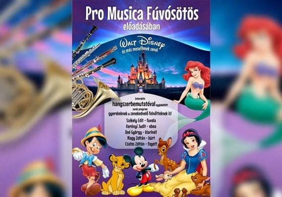 Disney filmslágerek koncert – a Pro Musica Fúvósötös előadása