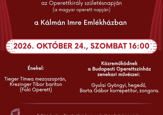 Egy élet muzsikája – Kálmán Imre emlékkoncert