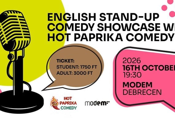 English Stand-Up Comedy Showcase with Hot Paprika Comedy at MODEM