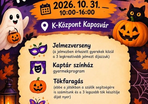 Halloween Kézműves Játszóház