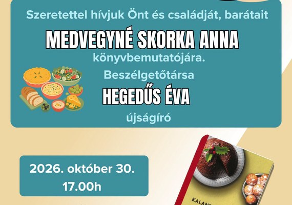Kalandozás az ízek birodalmában – könyvbemutató