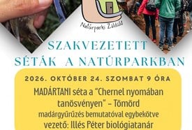 Madártani séta Tömördön a Chernel nyomában tanösvényen, madárgyűrűzéssel