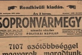 "Magyarok maradtunk!" – tematikus séta az 1921-es soproni népszavazásról