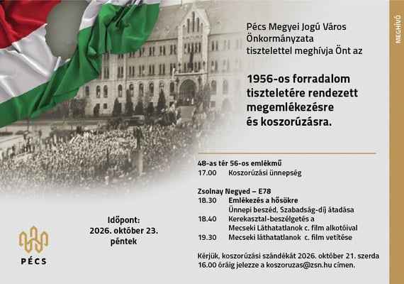 Megemlékezés és koszorúzás az 1956-os forradalom emlékére
