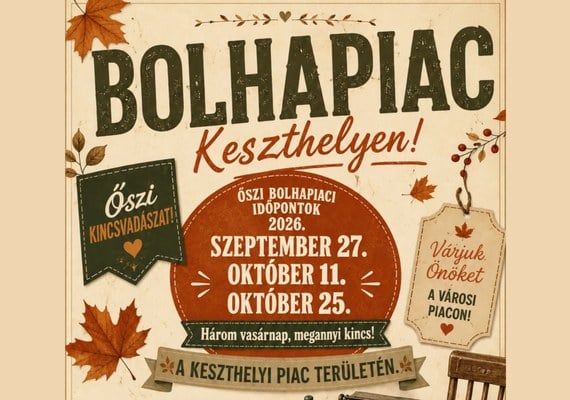Őszi bolhapiac Keszthelyen