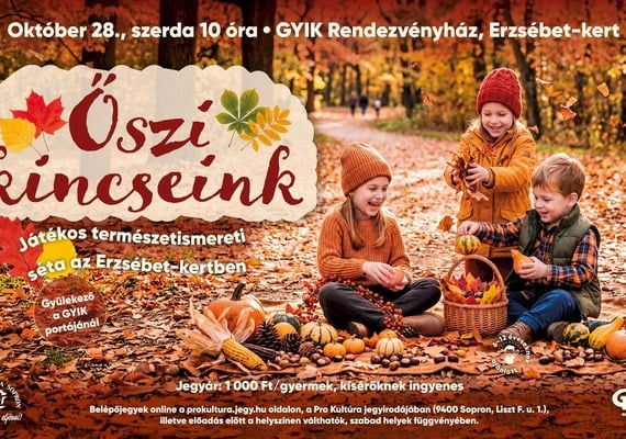 Őszi kincseink – játékos természetismereti séta az Erzsébet-kertben