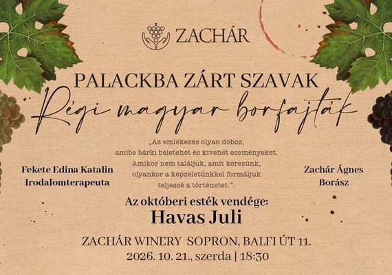 Palackba zárt szavak – Régi magyar borfajták