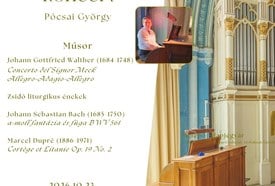 Pócsai György orgonakoncertje – 20. Szegedi Zsidó Kulturális Fesztivál