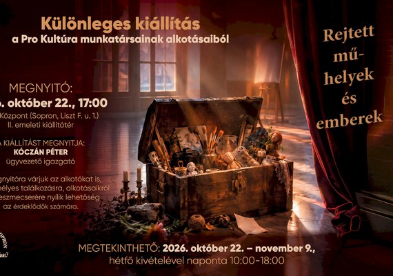 Rejtett mű-helyek és emberek – a Pro Kultúra munkatársainak kiállítása