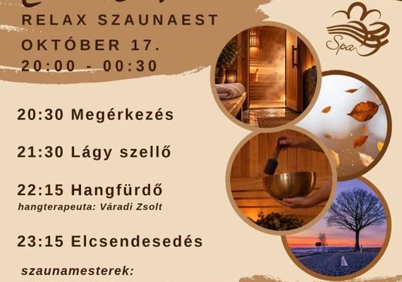 Szezonnyitó Énidőm Relax szaunaest