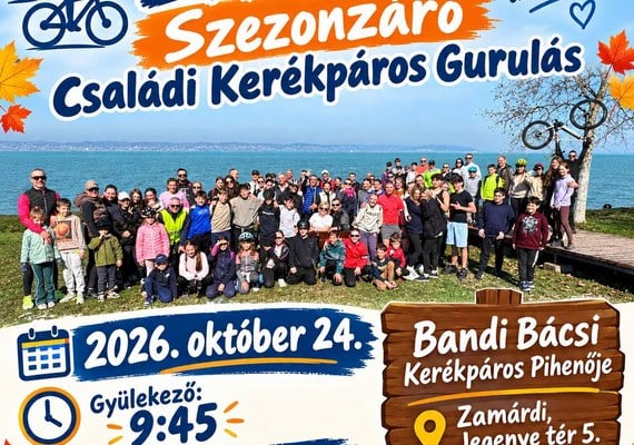 Szezonzáró családi kerékpáros gurulás