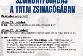 Szombatfogadás – nyílt nap a volt Zsinagógában