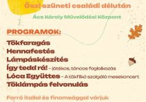 Tökvarázs – Őszi szüneti családi délután
