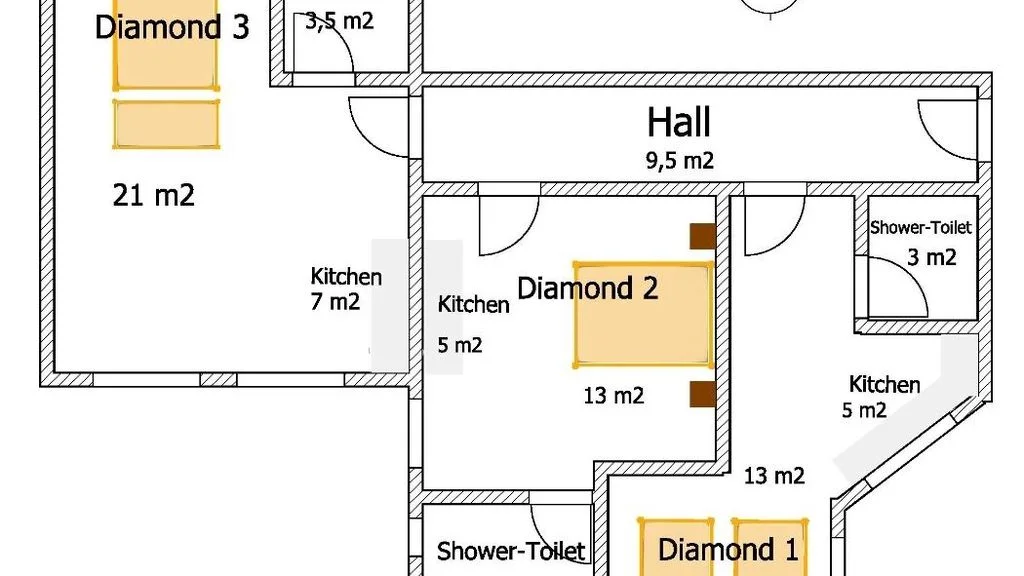 Diamond Astoria 1-5, Váci Street Downtown 1-3, Blaha nice view – 20. kép