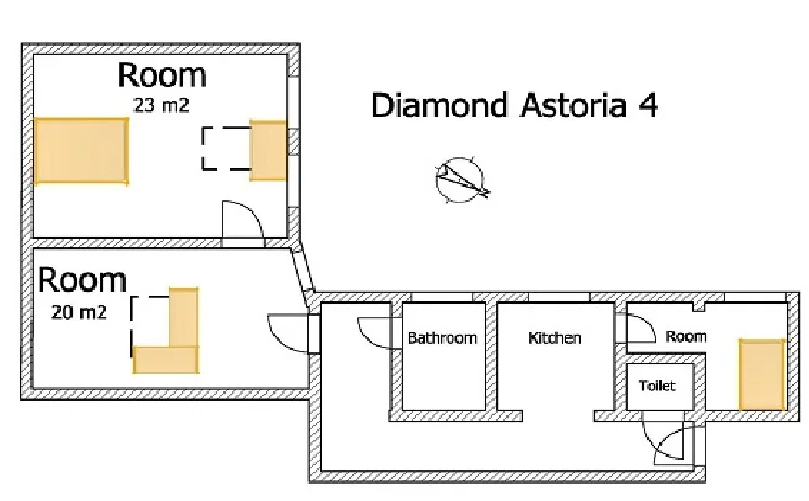 Diamond Astoria 1-5, Váci Street Downtown 1-3, Blaha nice view – 2. kép