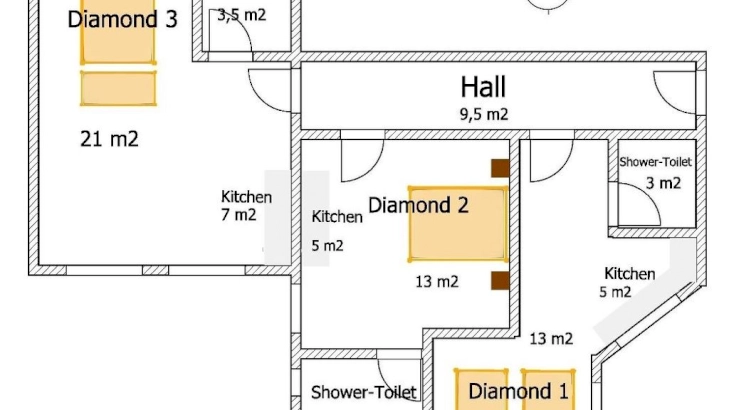 Diamond Astoria 1 - 1075 Budapest, Károly körút 3/A. 5 emelet 14-es ajtó – 4. kép
