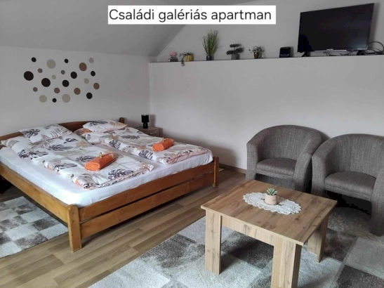 Családi galériás 4 + 1 fős apartman külön bejárattal – 1. kép